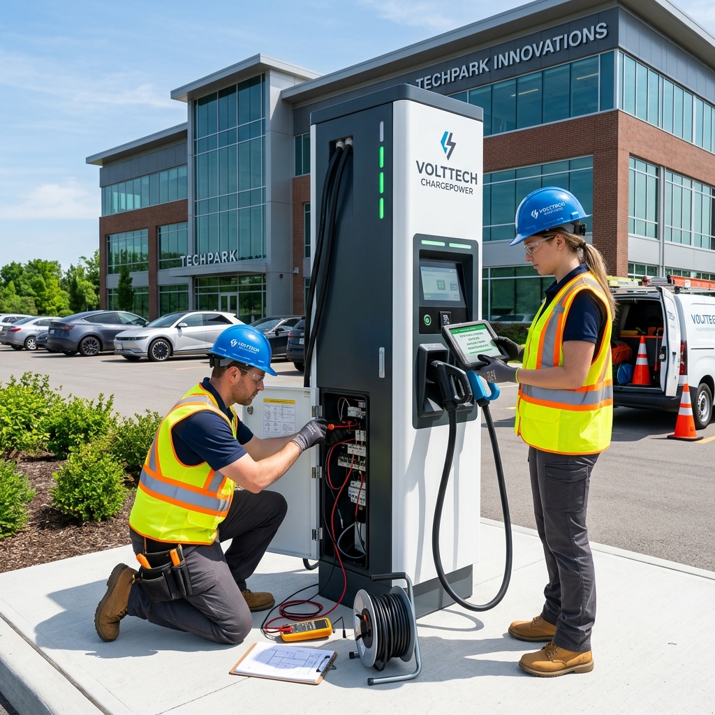 TOPSPEED Engineers Installing Station